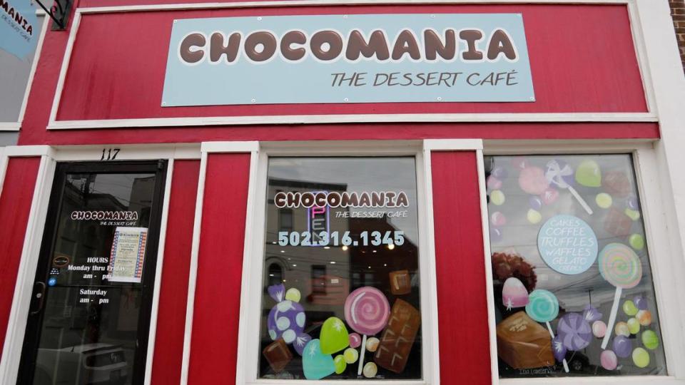 The new Chocomania location overlooks Broadway at its new downtown cafe. They plan to have an official grand reopening in early July.