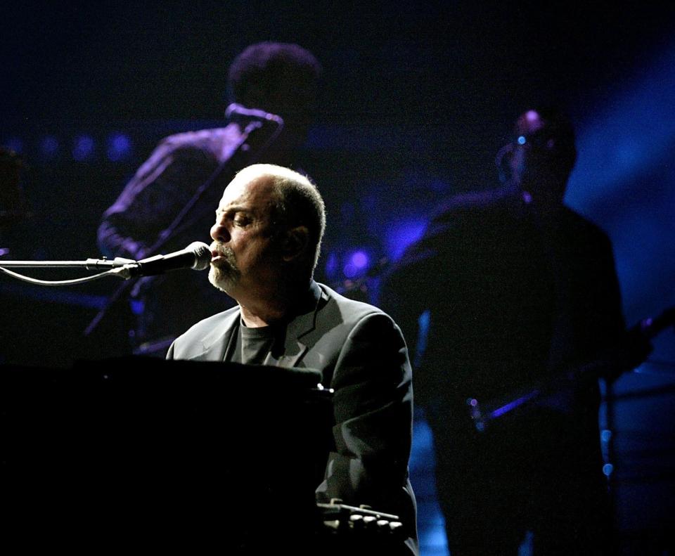 Piano man Billy Joel plays to a packed house at the Gaylord Entertainment Center in Nashville Feb. 21, 2007.