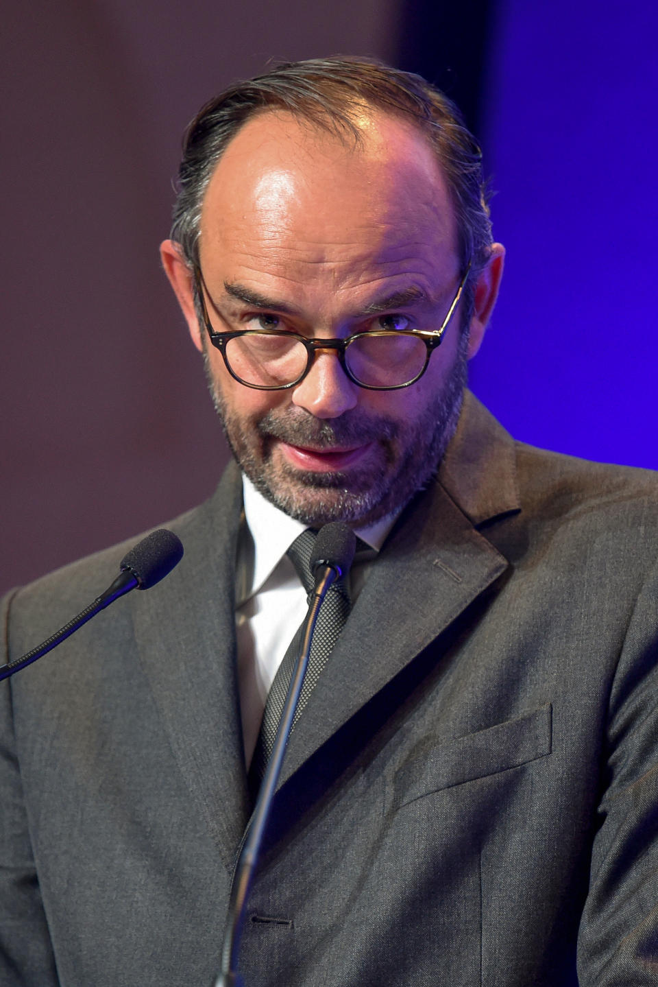 <p>La seule fois où le Normand a attiré l’attention sur son look, c’est lorsqu’il a arboré une barbe qui lui donnait un petit côté hispter. Une première sous la Ve République. (AFP) </p>