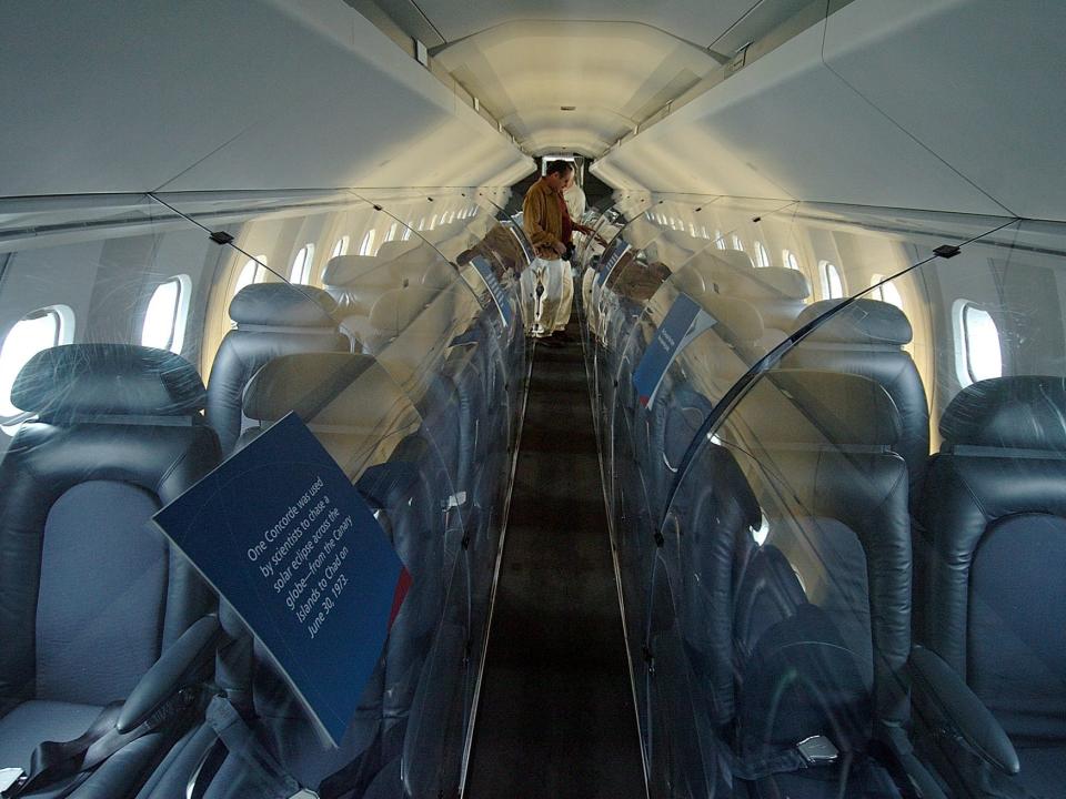 A Concorde on display