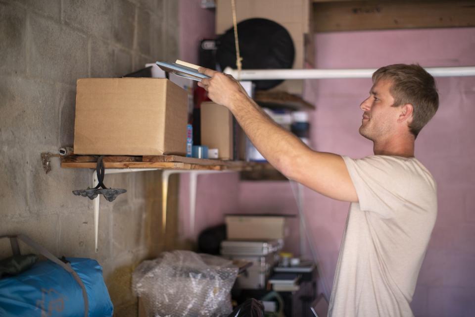 garage organization ideas wall mounted shelves