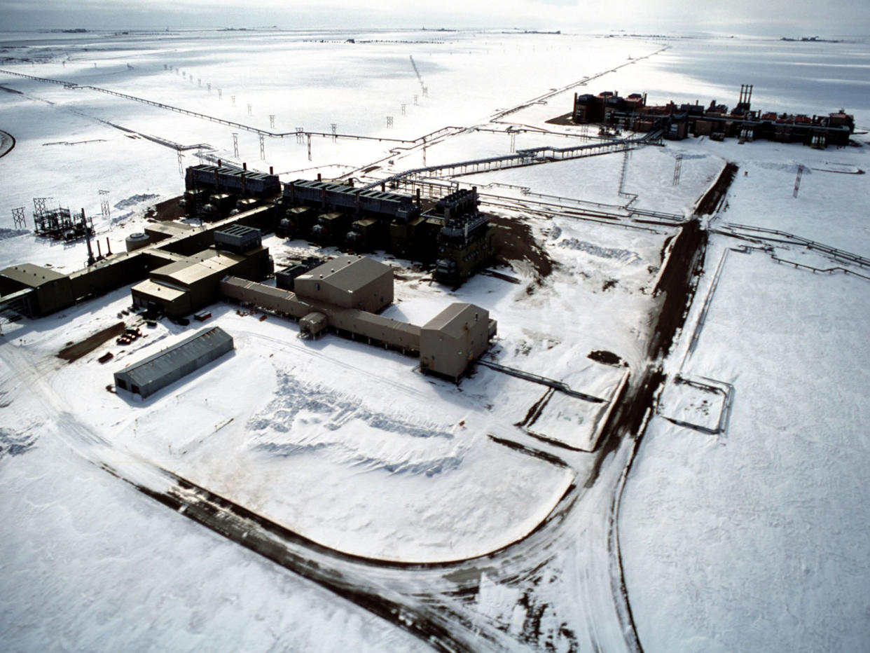 An oil field facility in Alaska. The state is currently applying for federal permission to extend an oil pipeline: Getty Images