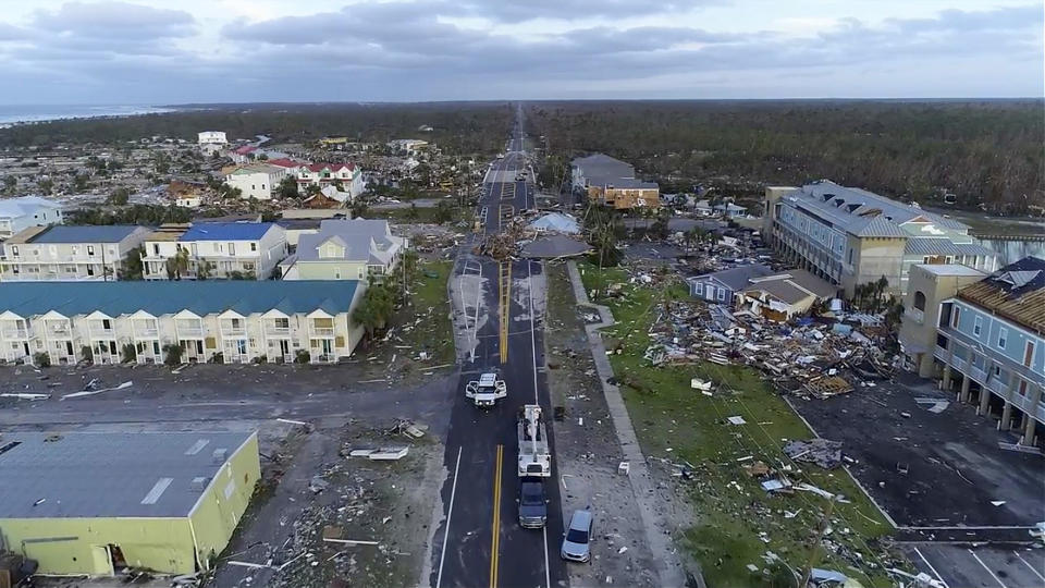 Aerial photos show the devastation left in the path of Hurricane Michael