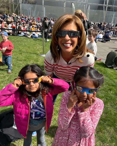 <p>hoda kotb/ Instagram</p> Hod Kotb’s daughters, Hope, 4, and Haley, 7.