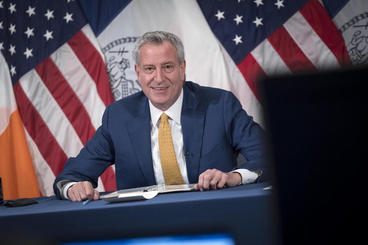New York City Mayor Bill de Blasio 