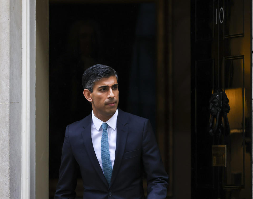 英國新首相蘇納克(Rishi Sunak)。 (圖:英首相府)