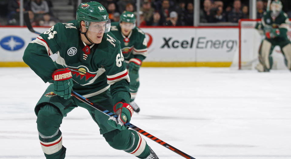 The 2019 NHL trade deadline was very eventful for Mikael Granlund. (Getty Images)