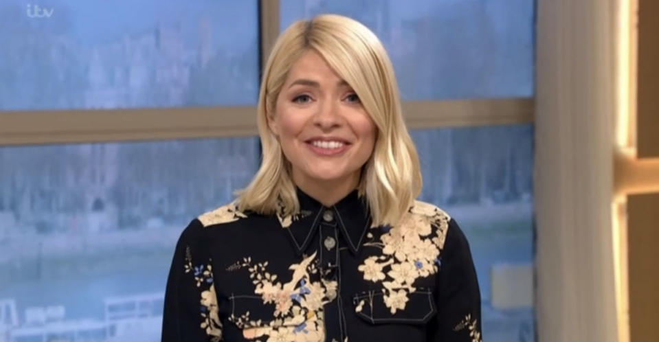 Holly Willoughby has been forced to present This Morning alone (ITV)