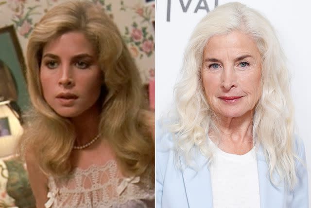 <p>Universal Pictures; John Lamparski/ Getty</p> Blanche Baker in 1984 and in 2022