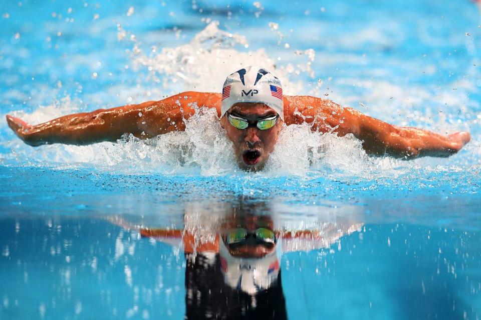 Olympic swimmers can grease themselves — but not too much.