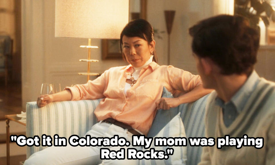 Alice tells teen "Got it in Colorado. My mother played Red Rocks"