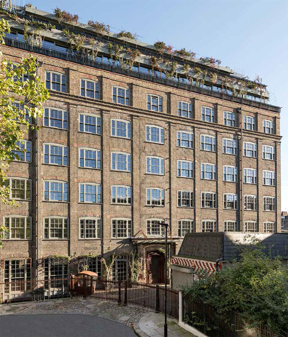 Apartments in a former piano factory in Camden, north London. 