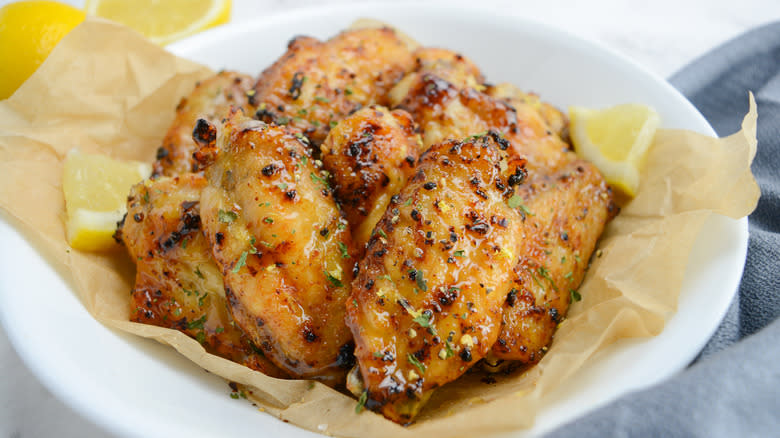 chicken wings in bowl