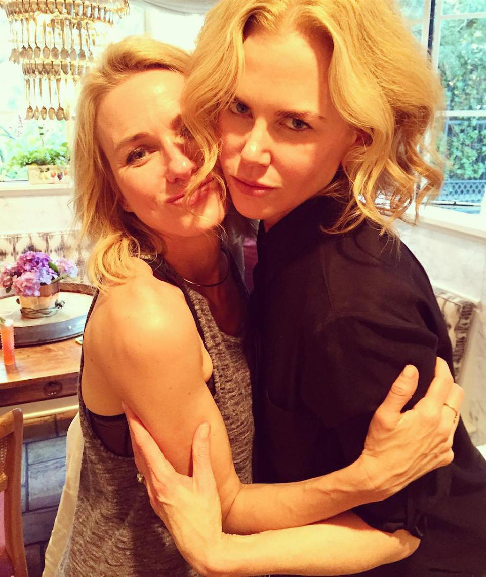 <p>The actress sent well wishes to her good friend and fellow Aussie, Nicole Kidman, as Kidman turned 50. “Happy Birthday to <a rel="nofollow noopener" href="https://www.instagram.com/p/BVj6QcnB-Rz/?taken-by=naomiwatts&hl=en" target="_blank" data-ylk="slk:this beautiful woman;elm:context_link;itc:0;sec:content-canvas" class="link ">this beautiful woman</a>,” Watts wrote. “A remarkable human who gives so much love and spirit to all those around her. My friend, I am so happy to have shared incredible experiences with you over the last 3 decades. May there be many more to come.” (Photo: Naomi Watts via Instagram) </p>