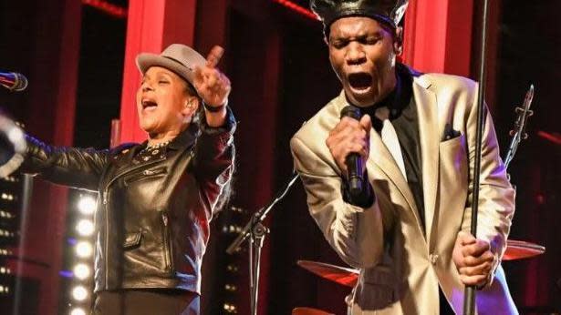 Pauline Black and Arthur "Gaps" Hendrickson of The Selecter