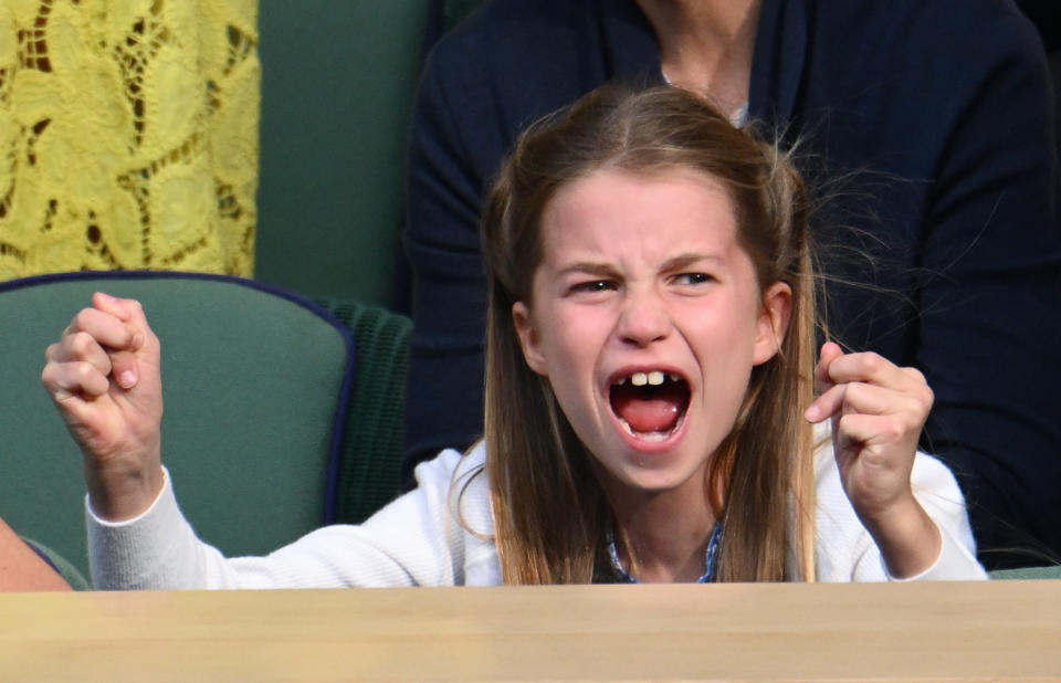 Princess Charlotte at Wimbledon men's singles final