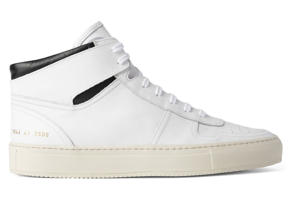 Common Projects Bball Retro Leather High- Top Sneakers