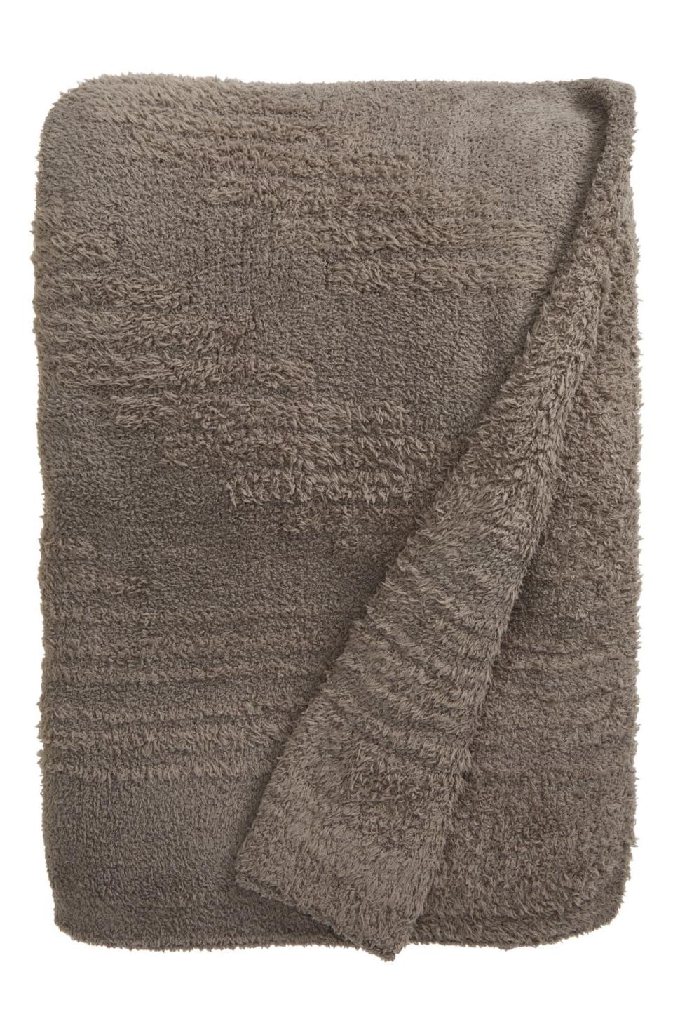 1) CozyChic Textured Patterned Throw Blanket