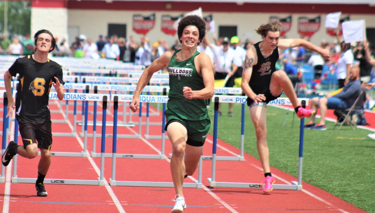 Batavia's Marcus Hughbanks has shaved nearly four seconds off his 300-meter hurdle time in two seasons.