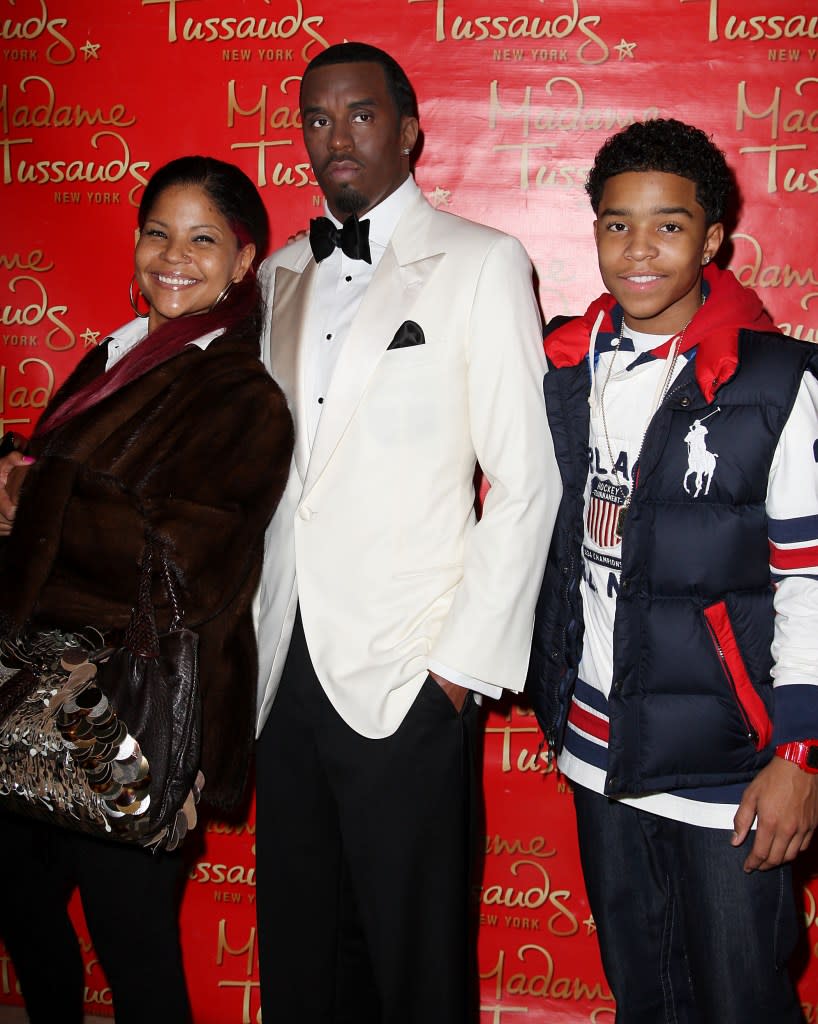 Diddy with ex-girlfriend Misa Hylton and young son Justin in 2009. Amanda Schwab/Starpix