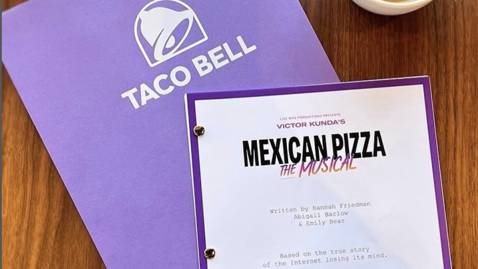 Dolly Parton's script for the Mexican Pizza: The Musical for Taco Bell.