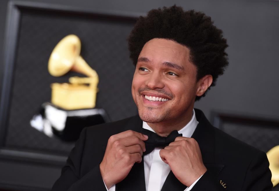 “Daily Show” host Trevor Noah brought wit and charm to his Grammy hosting gig Sunday.