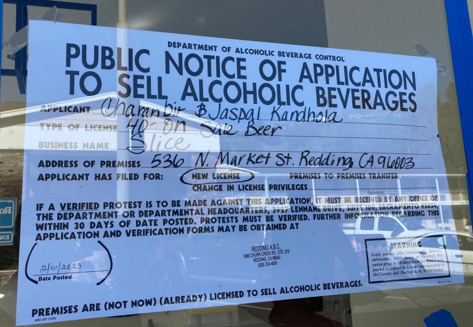 Slice on North Market Street has applied for a license to serve beer.