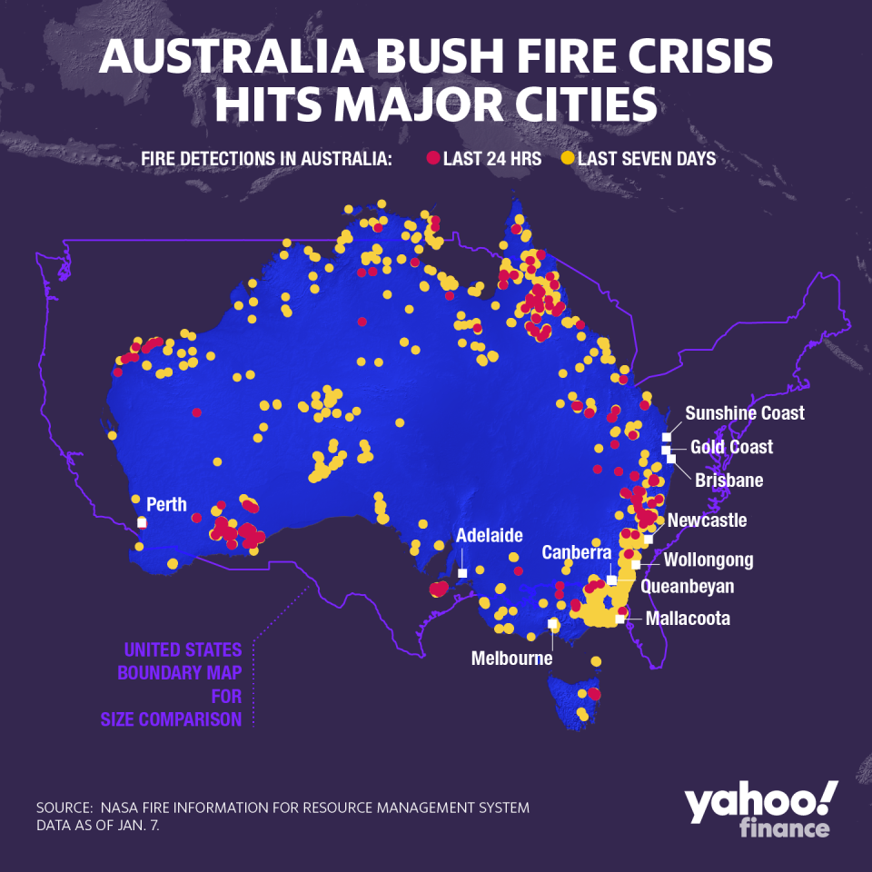 Here's where the Australian bush fires are burning. So far, the blazes have killed 26 people and a billion wildlife, and have destroyed more than 2,000 homes.