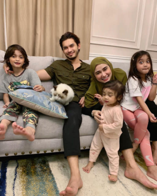 Aeril and wife Wawa Zainal have three children together