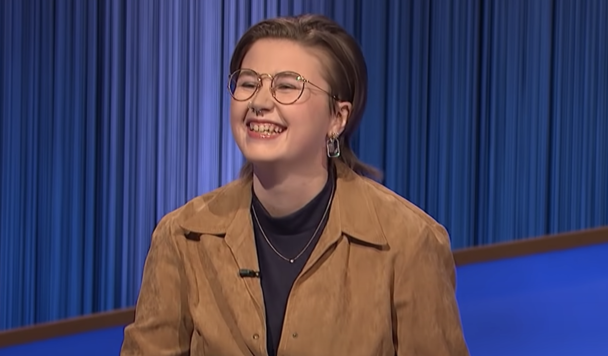 Mattea Roach was the rare Final Jeopardy contestant on a recent episode of Jeopardy. (Photo: Jeopardy/YouTube)