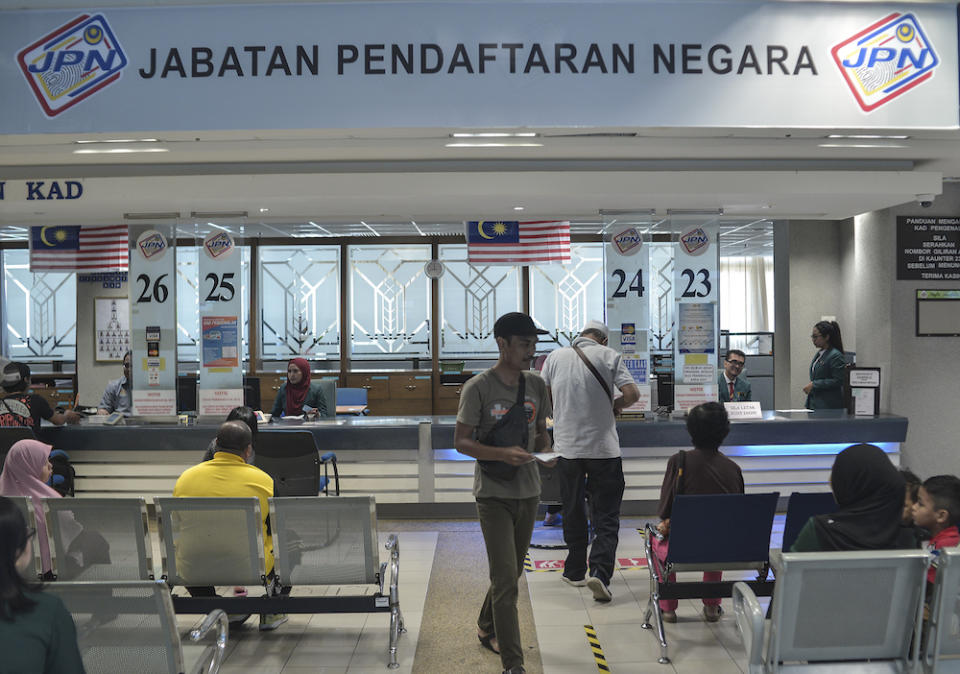 General view of the National Registration Department in Putrajaya October 16, 2019. — Picture by Shafwan Zaidon