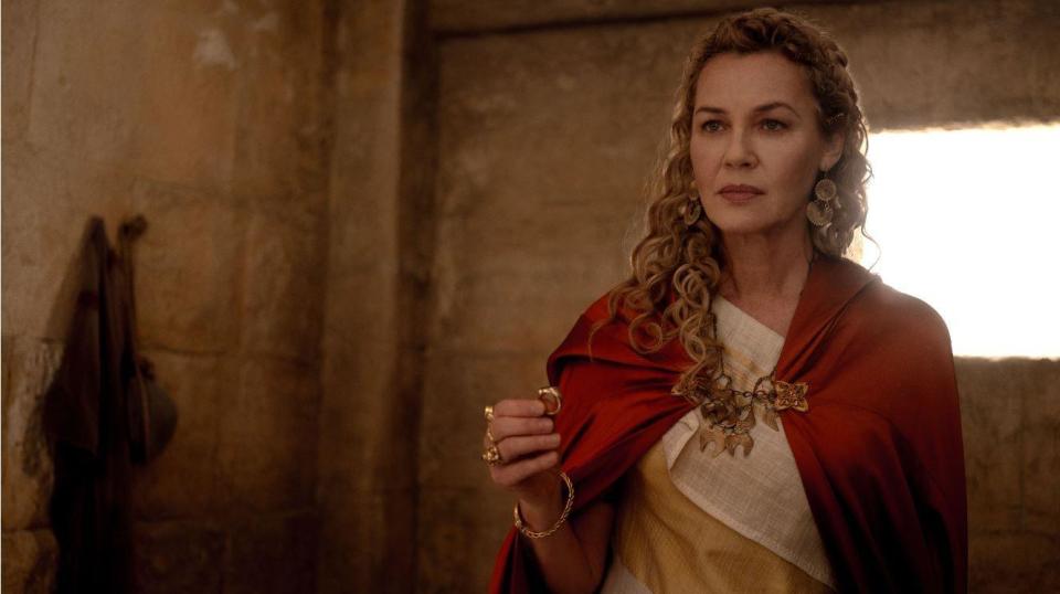 Connie Nielsen as Lucilla, daughter of the late Roman Emperor Marcus Aurelius