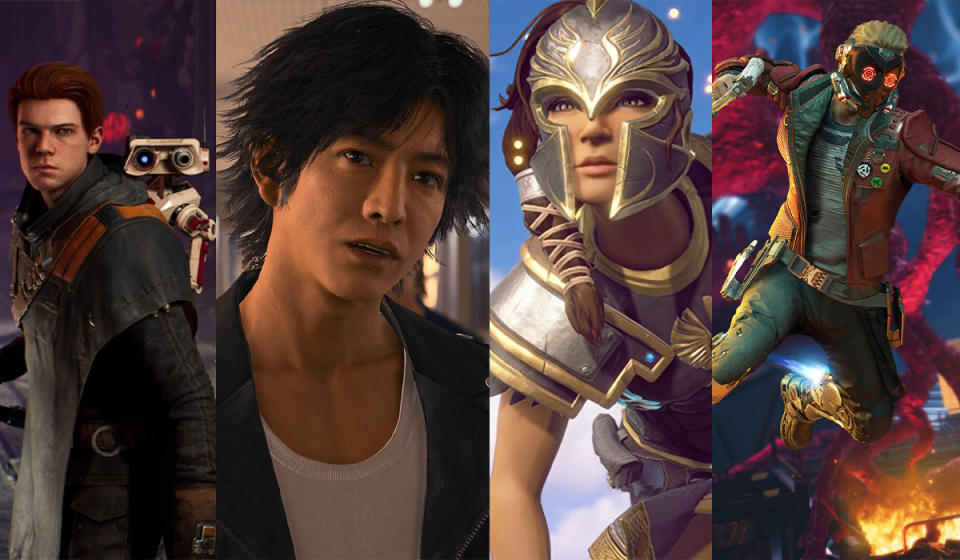 Choose your hero: a Jedi, a detective, a soaring demigod or a rockin' space superhero. (Photo: Respawn / Sega / Ubisoft / Square Enix)