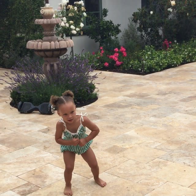 When we grow up, we want to be Riley Curry. The adorable tot -- daughter of Golden State Warriors guard Stephen Curry -- turned three today, and her mom Ayesha Curry posted the most adorable Instagram ever of little Riley dancing up a storm. <strong>WATCH: Riley Curry is the Best Part of Nickelodeon’s Kids’ Choice Awards</strong> "This is 3!!!" Ayesha wrote on July 19. "Happy birthday baby girl! Never a dull moment. You light up our lives and keep us on our toes. Mommy and daddy love you so much. Let's celebrate!" And celebrate they did! We mean, seriously, this face: Is she not the cutest? <strong>NEWS: Stephen & Ayesha Curry Welcome Baby No. 2!</strong> Riley has become a star in her own right ever since she stole the show from her dad during the NBA playoffs, which included this amazeballs victory dance: It's been a major month for the Curry family, as they welcomed a second daughter, Ryan Carson, on July 10. Watch Riley steal the spotlight from her dad -- again! -- at the Kids' Choice Awards earlier this week: