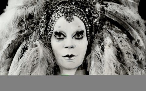 Lindsay Kemp in a production of Salome in Toronto. His performance was described as "as haughty as any Ziegfeld Follies girl". - Credit: Toronto Star/Getty