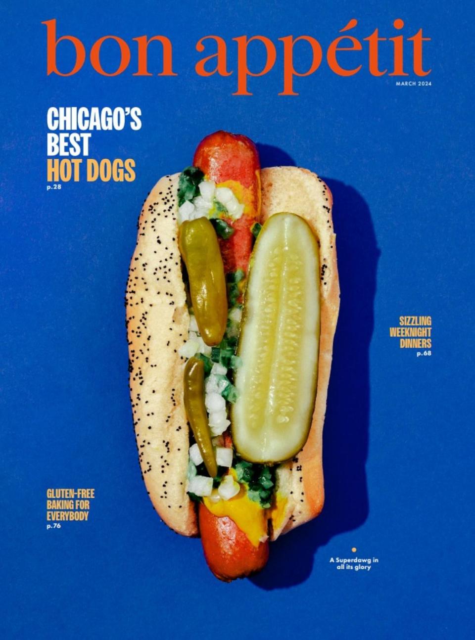 PHOTO: The cover of Bon Appetit's March issue. (Conde Nast)