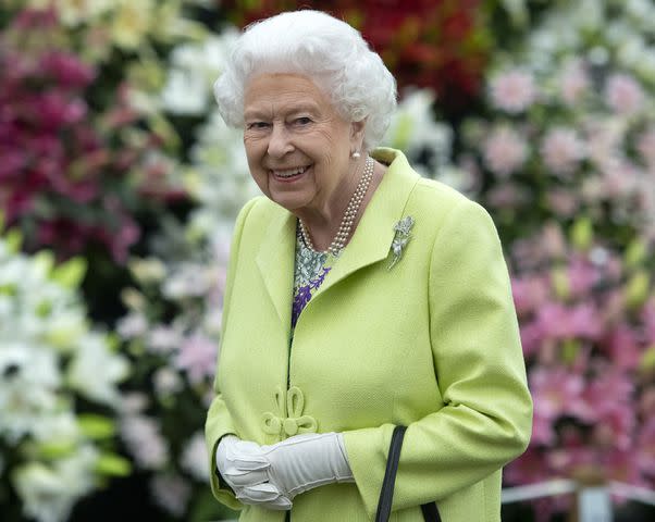 <p>Geoff Pugh - WPA Pool/Getty Images</p> Queen Elizabeth at the Chelsea Flower Show on May 20, 2019 in London.