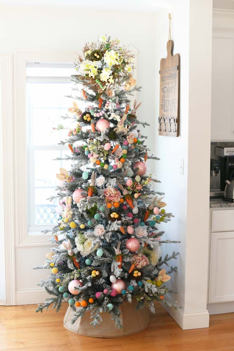 <p>You actually don't need a pastel-colored evergreen to transform it from a Christmas tree to an Easter tree, as this project proves. Just deck it with Easter ornaments and garland you purchase or make yourself. Easy peasy!</p><p><strong>Get the tutorial at <a href="https://www.savvysavingcouple.net/easter-tree-idea/" rel="nofollow noopener" target="_blank" data-ylk="slk:Savvy Saving Couple;elm:context_link;itc:0" class="link ">Savvy Saving Couple</a>.</strong></p><p><a class="link " href="https://www.amazon.com/TIAMALL-Natural-Twine-String-Packing/dp/B01HEPXEE2/ref=asc_df_B01HEPXEE2/?tag=syn-yahoo-20&ascsubtag=%5Bartid%7C10050.g.26498744%5Bsrc%7Cyahoo-us" rel="nofollow noopener" target="_blank" data-ylk="slk:Shop Now;elm:context_link;itc:0">Shop Now</a><br></p>