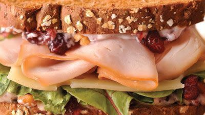 turkey berry sandwich