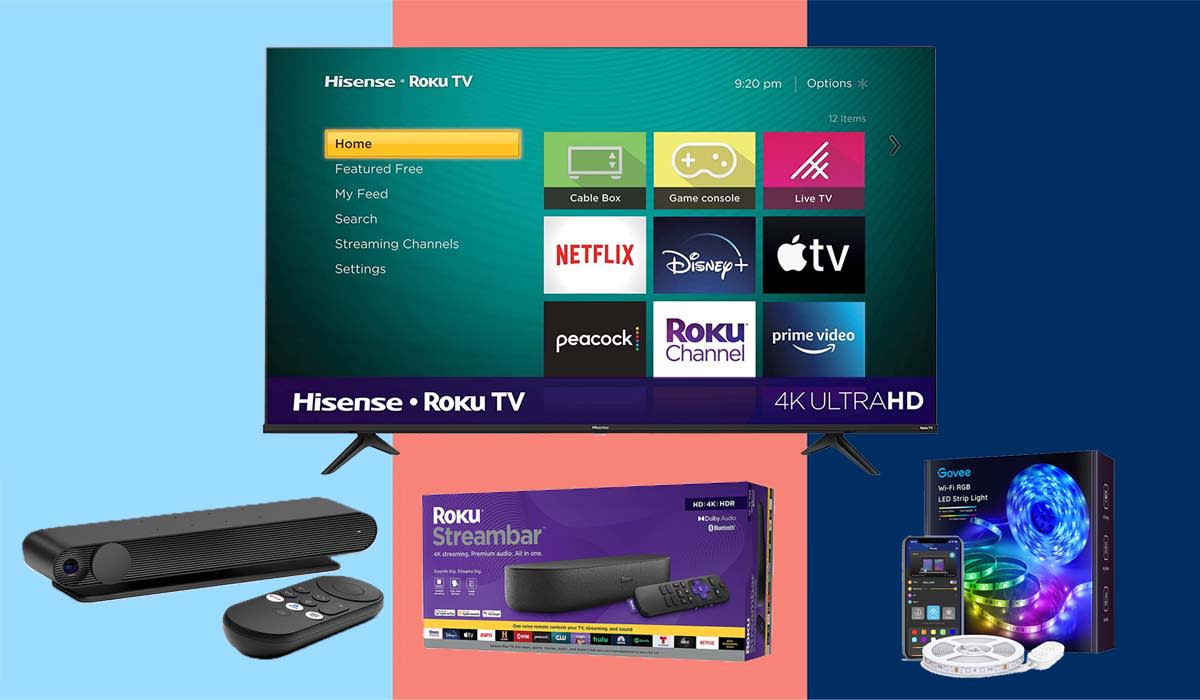 (Photos: Hisense, Facebook, Roku, Govee)