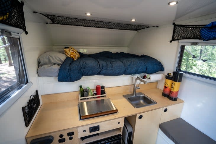 Truck camper interior