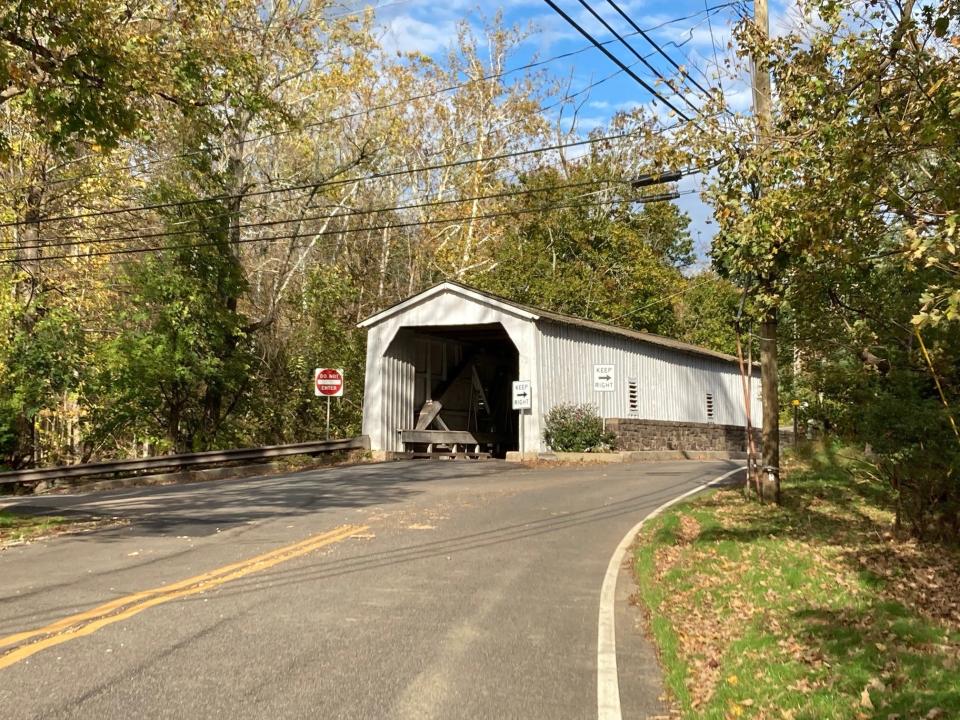 The Green Sergeant's Covered Bridge in Delaware Township.