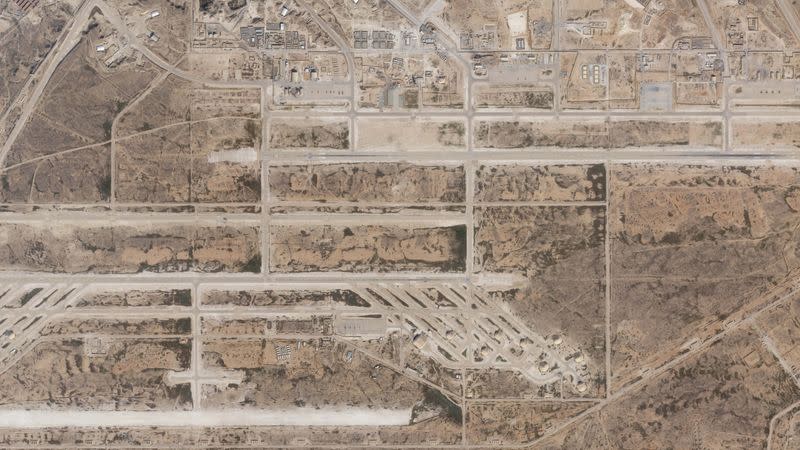 Al Asad air base in Iraq is seen in a satellite picture taken January 8, 2020