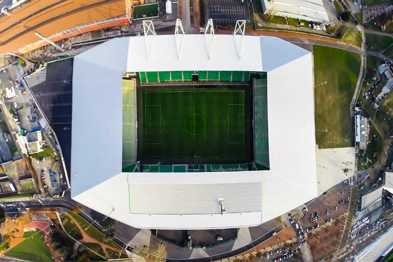 El Stade Geoffroy-Guichard, de Saint-Etienne, donde el seleccionado argentino tiene programado su primer partido en el fútbol olimpico ante Marruecos: será el miércoles 24 de julio