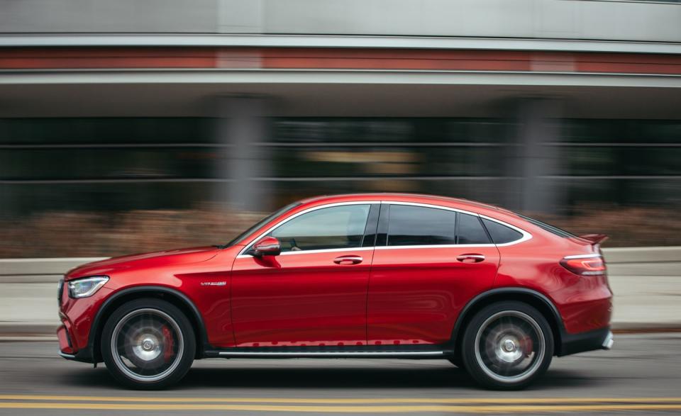 <p>2020 Mercedes-AMG GLC63 S coupe</p>