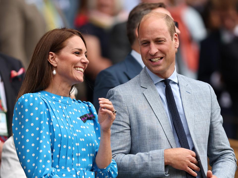 prince william and kate middleton at wimbledon in july 2022