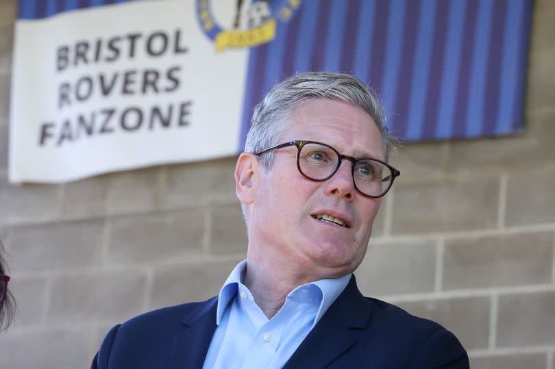 Labour leader Keir Starmer visits Bristol Rovers Memorial Ground in Bristol -Credit:PAUL GILLIS / Reach PLC