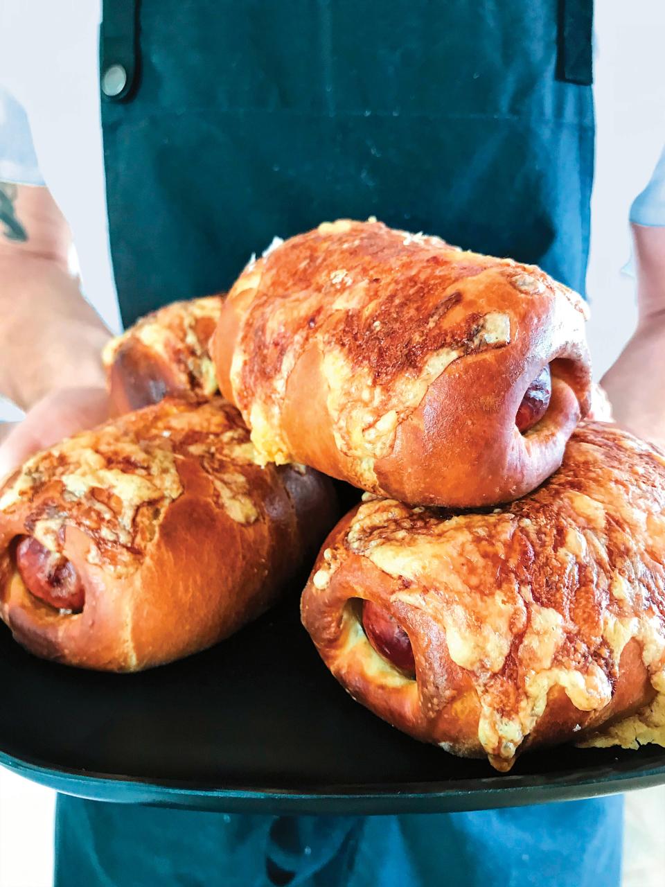 Klobásnek kolaches at the Carpenter Hotel in Austin.