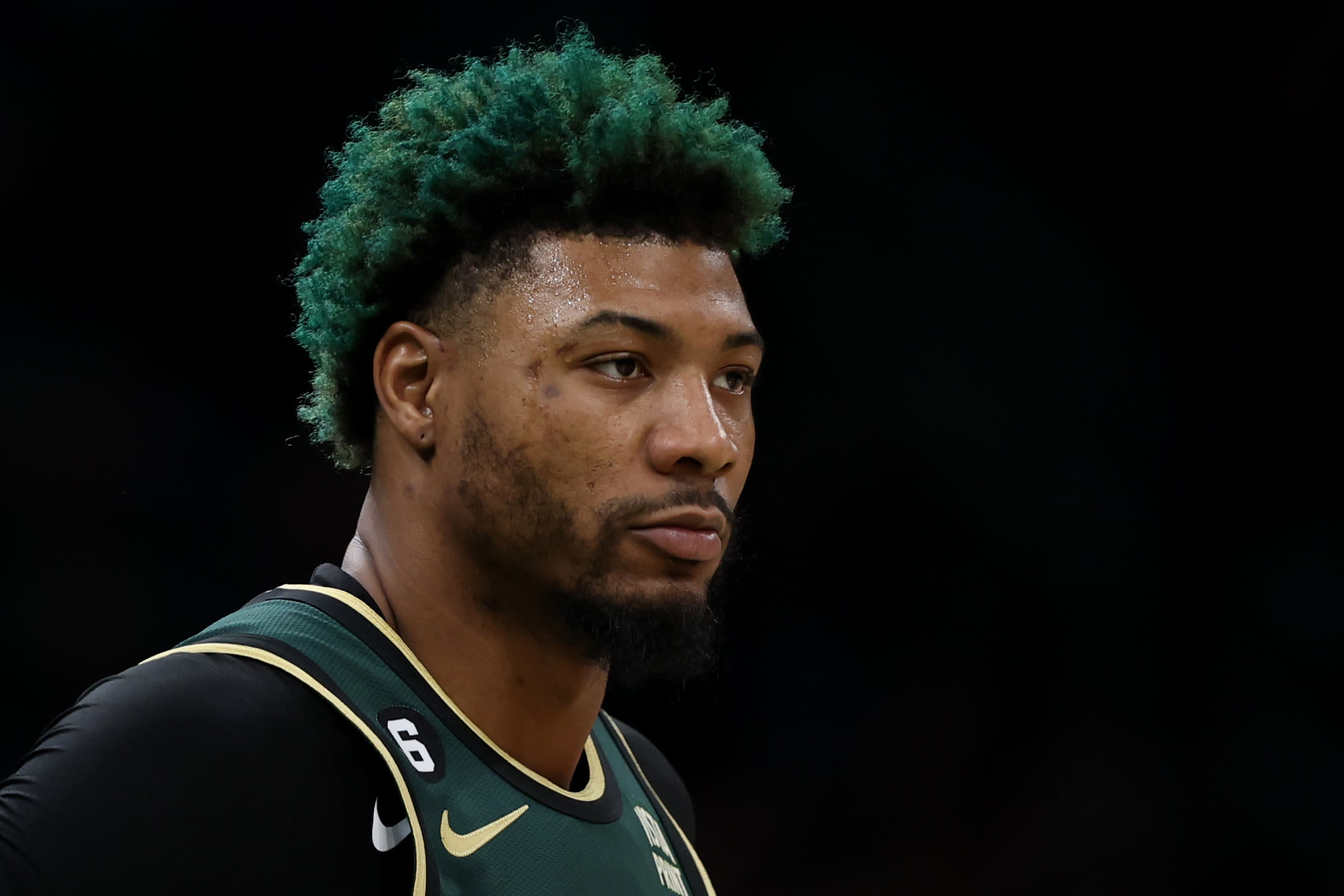 Marcus Smart will face the Boston Celtics for the first time as a member of the Memphis Grizzlies. (Maddie Meyer/Getty Images)