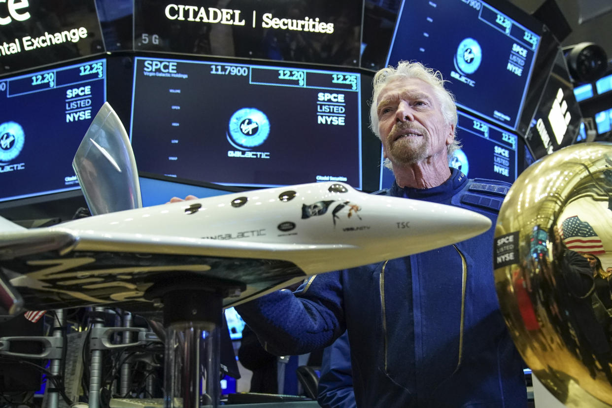 Sir Richard Branson has been forced to sell a stake in Virgin Galactic. Photo: Getty